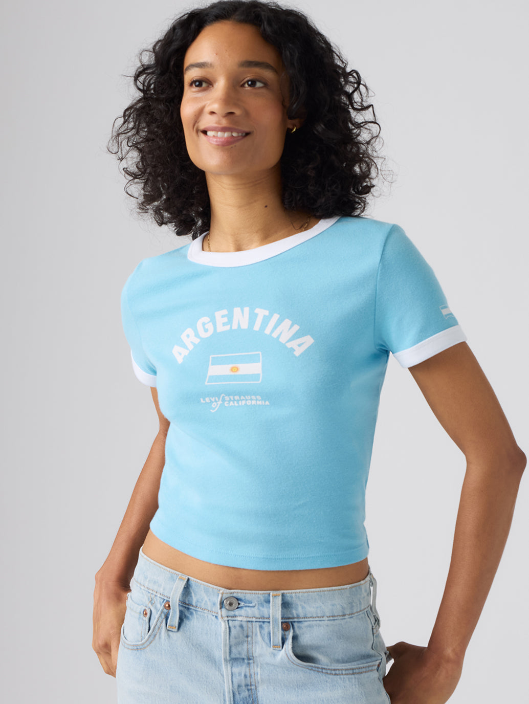 Levi's® Argentina Women's Ringer Tee - Styleshot View