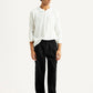 Men's 568 Black Loose Fit Mid Rise Chinos - Styleshot View