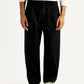 Men's 568 Black Loose Fit Mid Rise Chinos - Front View