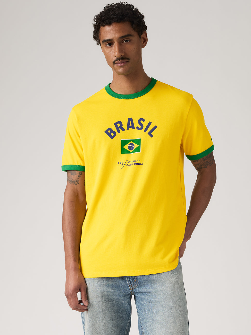 Levi's® Brazil Men's Ringer Tee - Front View