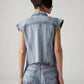 Women's Solid Regular Fit Jacket - Back View