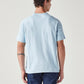 Men's Solid Regular Fit Commuter T-Shirt - Back View