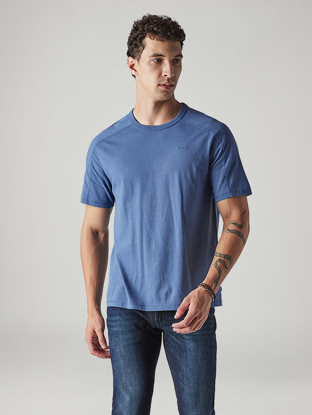 Men's Solid Regular Fit Jersey T-Shirt