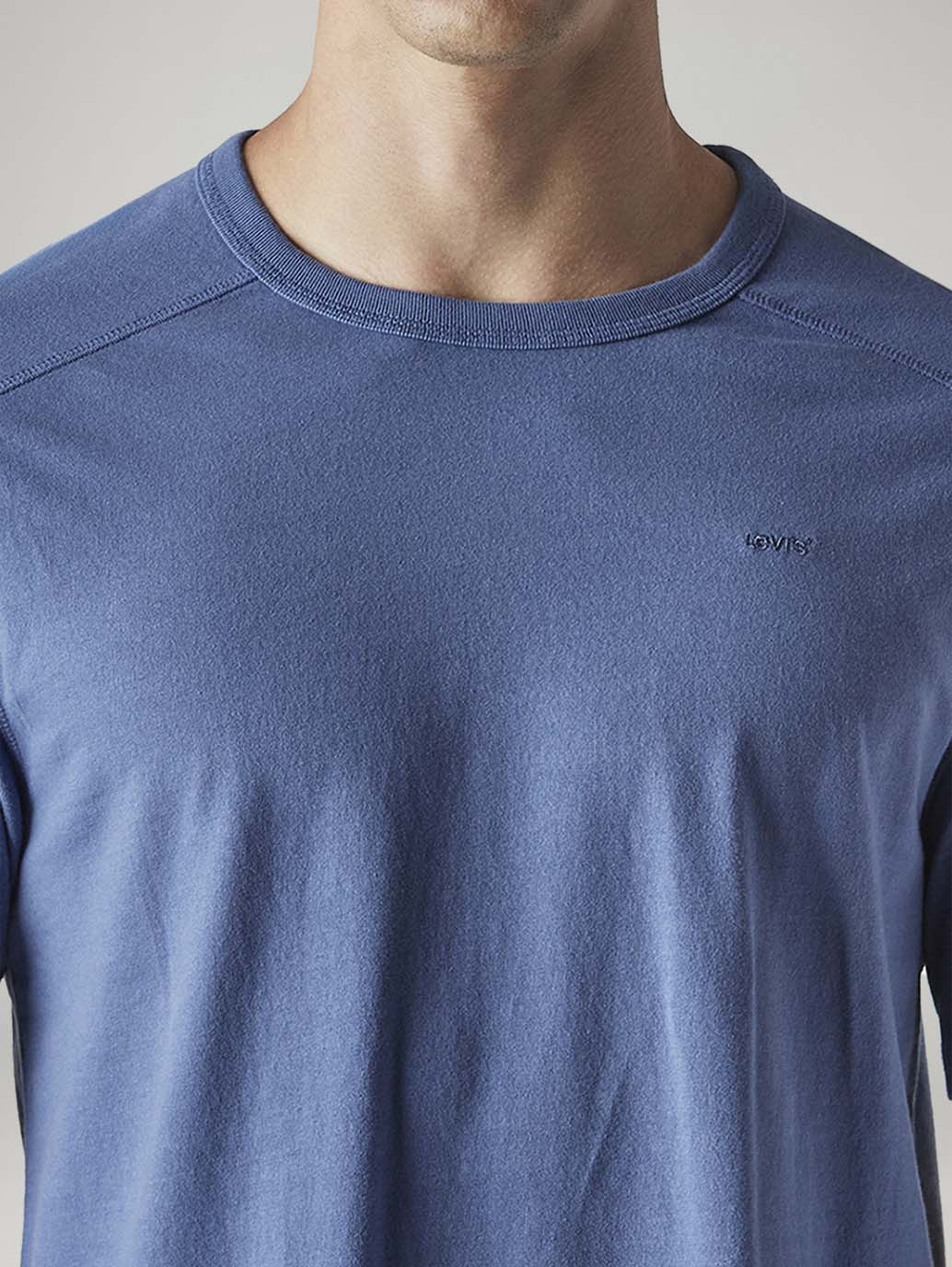 Men's Solid Regular Fit Jersey T-Shirt - Detail View