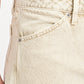 Women's Beige Barrel Loose Fit Mid Rise Baggy Dad Jeans - detail View