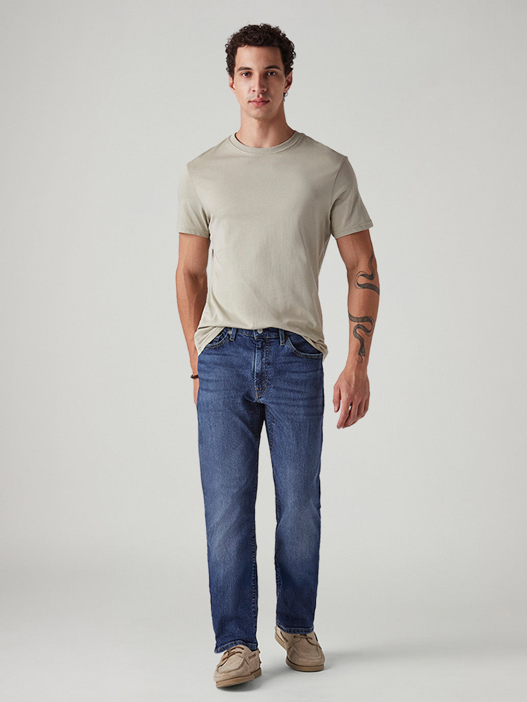 Men's 541 Blue Tapered Fit Mid Rise Commuter Jeans