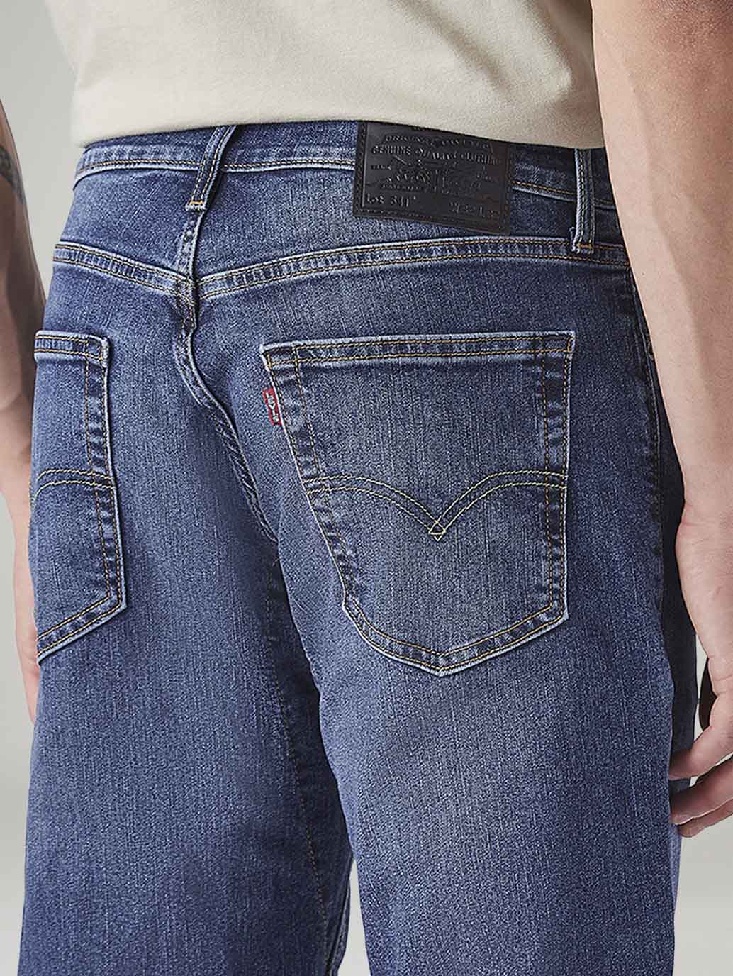 Men's 541 Blue Tapered Fit Mid Rise Commuter Jeans - 20 View