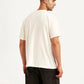 Men's Solid Off White Slim Fit T-shirt - Back View