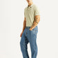 Men's 568 Blue Baggy Fit Mid Rise Jeans - Side View