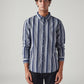 Men's Striped Slim Fit Shirt - Front View