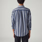 Men's Striped Slim Fit Shirt - Back View