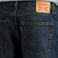 Men's Tinted 578 Dark Blue Baggy Fit Mid Rise Jeans - Detail View