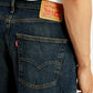 Men's Dark Blue Extra Baggy Loose Fit Mid Rise Jeans - Detail View