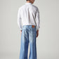Men's Indigo Extra Baggy Fit Mid Rise Jeans - Back View