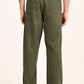 Men's Olive Baggy Fit Trousers - 900a85a9-bb51-405c-8ded-7a107d46ad32 View