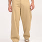 Men's Khaki Baggy Fit Trousers - frount View