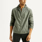 Men's Solid Green Relaxed Fit Linen Jacket - Styleshot View