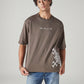 Men's Embroidered Loose Fit Jersey T-Shirt - Styleshot View