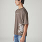 Men's Embroidered Loose Fit Jersey T-Shirt - Side View