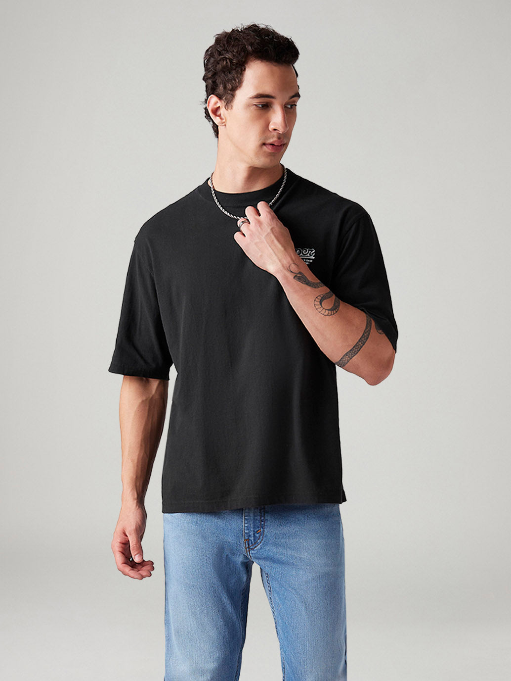Men's Graphic Print Loose Fit T-Shirt