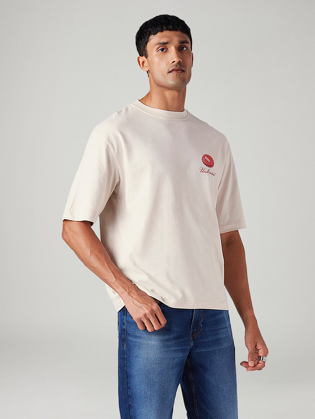 Men's Graphic Print Loose Fit T-Shirt