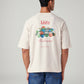 Men's Graphic Print Loose Fit T-Shirt - Back View