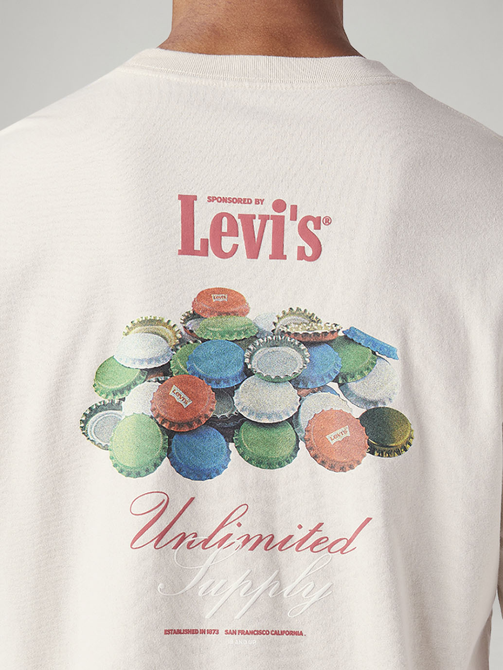 Men's Graphic Print Loose Fit T-Shirt - Detail View