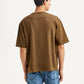 Men's Brand Logo Loose Fit T-shirt - Back View