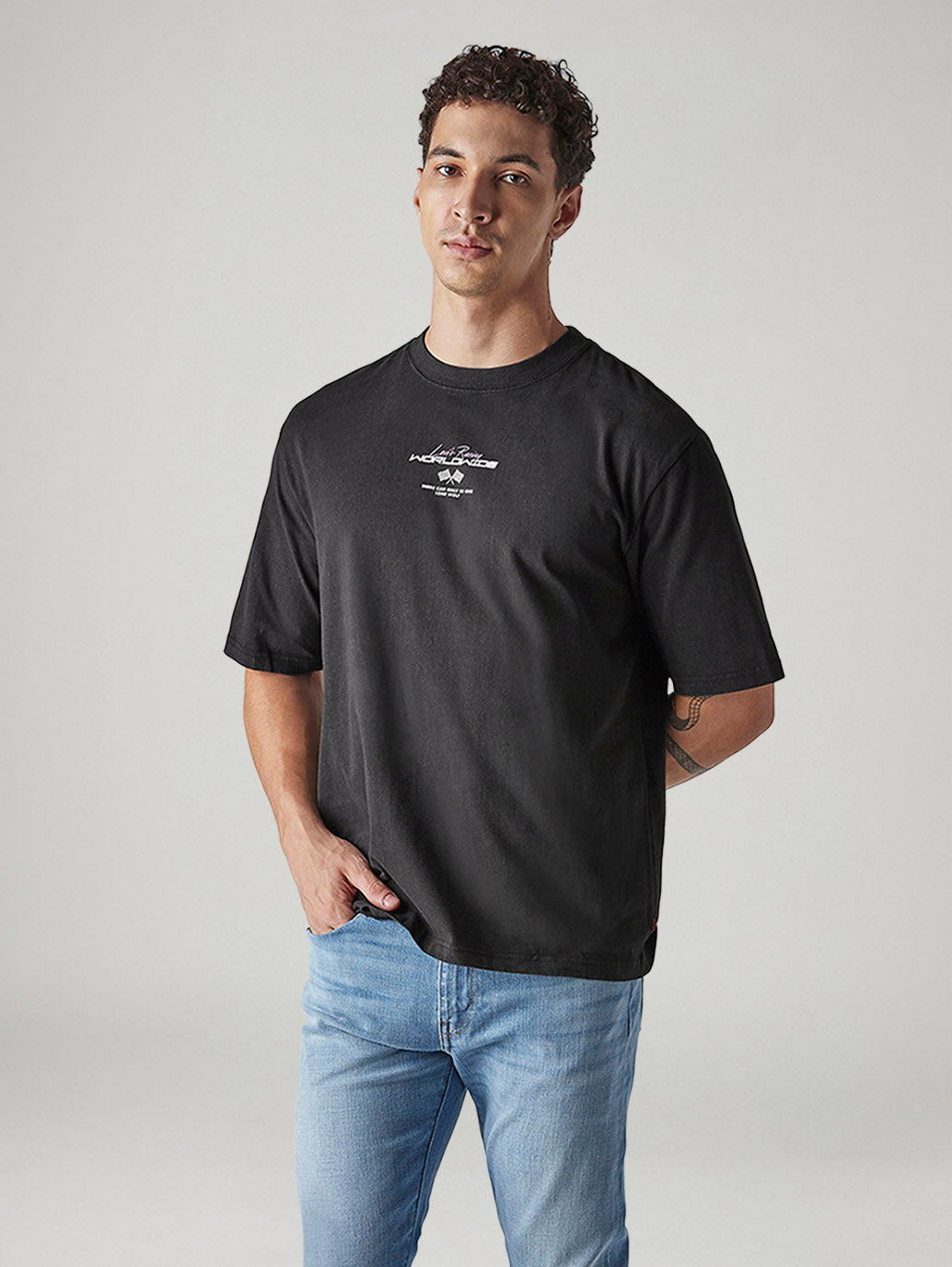 Men's Graphic Print Regular Fit Jersey T-Shirt