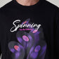 Men's Graphic Print Loose Fit Jersey T-Shirt - Detail View