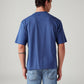 Men's Logo Printed Loose Fit T-Shirt - Back View