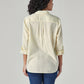 Women's Solid Regular Fit Shirt - Back View
