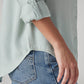 Women's Solid Relaxed Fit Utility Shirt - Detail View