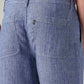 Men's Blue Loose Straight Fit Mid Rise Chinos - 20 View