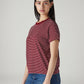 Women's Striped Regular Fit T-Shirt - Side View