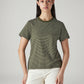 Women's Striped Regular Fit T-Shirt - Front View