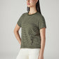 Women's Striped Regular Fit T-Shirt - Side View
