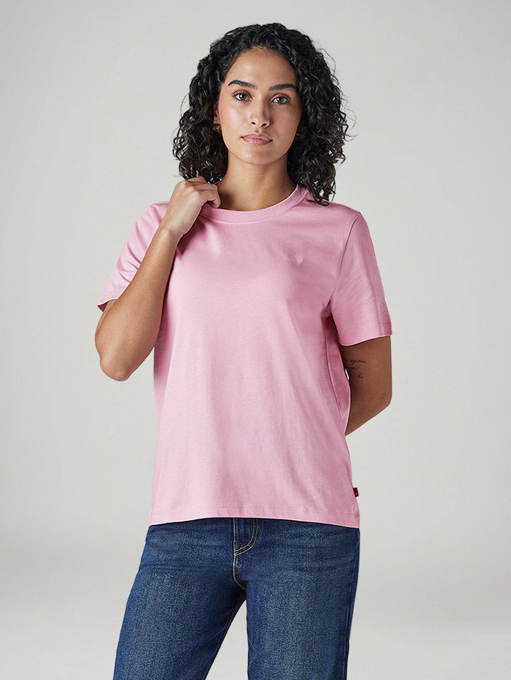 Women's Solid Regular Fit T-Shirt - 20 View