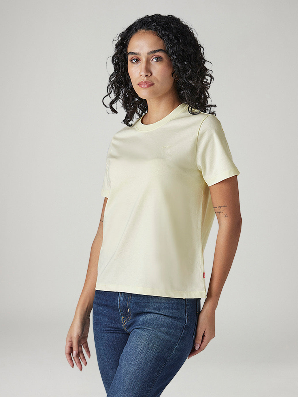 Women's Solid Regular Fit T-Shirt - Side View