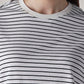 Women's Striped Regular Fit T-Shirt - Detail View