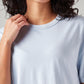 Women's Solid Relaxed Fit T-Shirt - Detail View