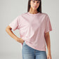 Women's Solid Relaxed Fit T-Shirt - Styleshot View