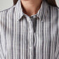 Women's Striped Relaxed Fit Poplin Shirt - 20 View