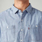 Men's Solid Slim Fit Denim Shirt - 20 View