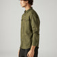 Men's Solid Slim Fit Overdyed Shirt - Side View