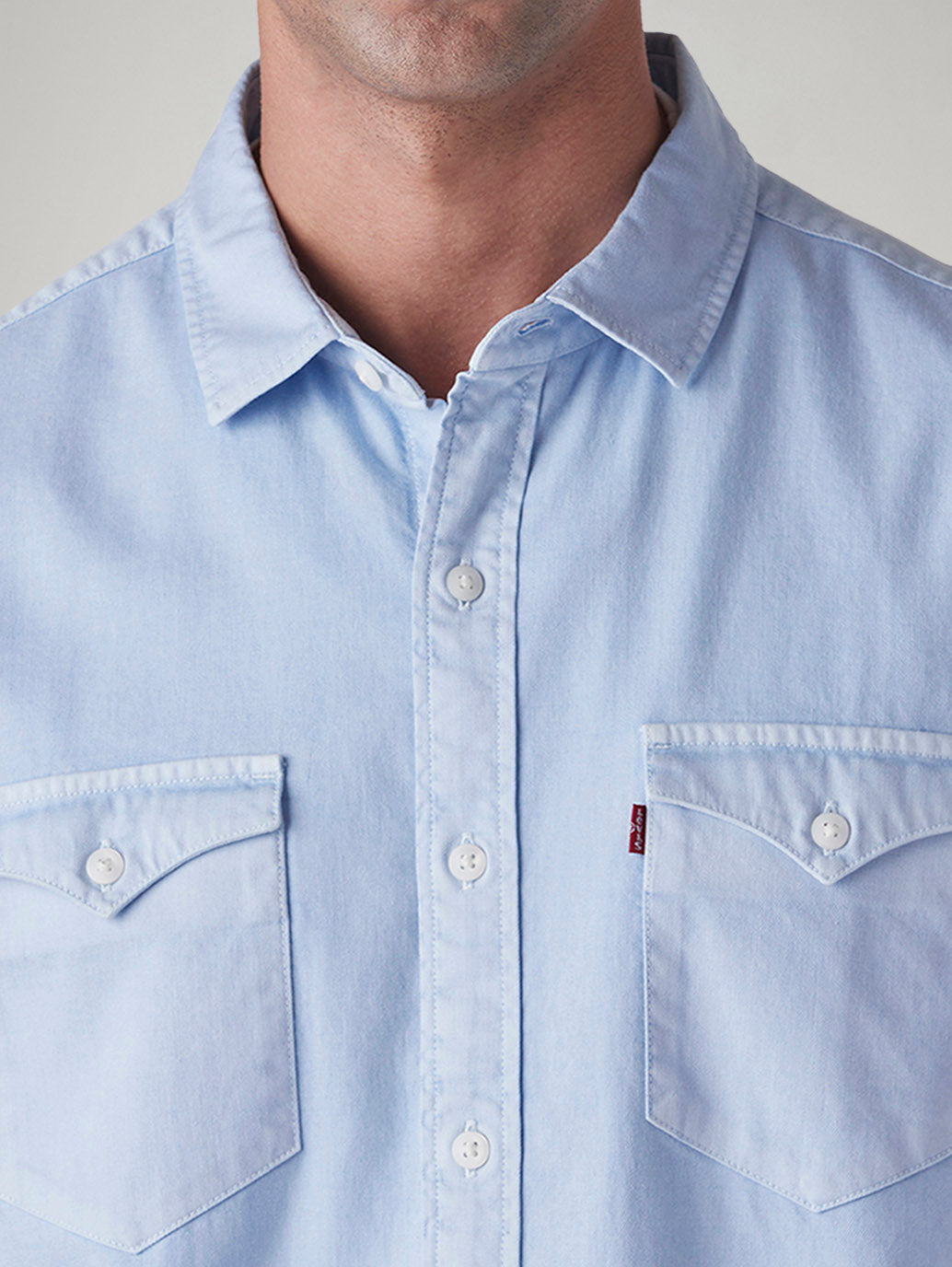 Men's Solid Regular Fit Shirt - Detail View