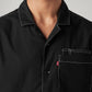 Men's Solid Relaxed Fit Poplin Shirt - Detail View