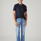 Men's 555 Light Blue Relaxed Straight Fit Mid Rise Redloop Jeans - Styleshot View