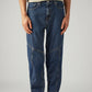 Men's 568 Dark Blue Loose Fit Mid Rise Jeans - Front View