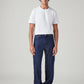 Men's 568 Dark Blue Loose Fit Mid Rise Cargos - Front View